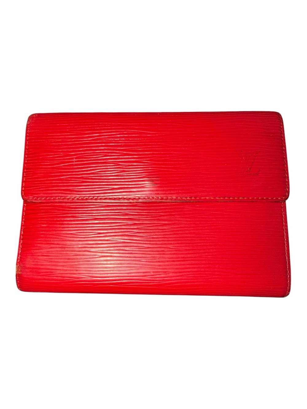 VTG Louis Vuitton Red Epi Leather Bifold Snap Wallet - Jan 2001